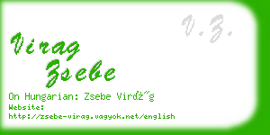 virag zsebe business card